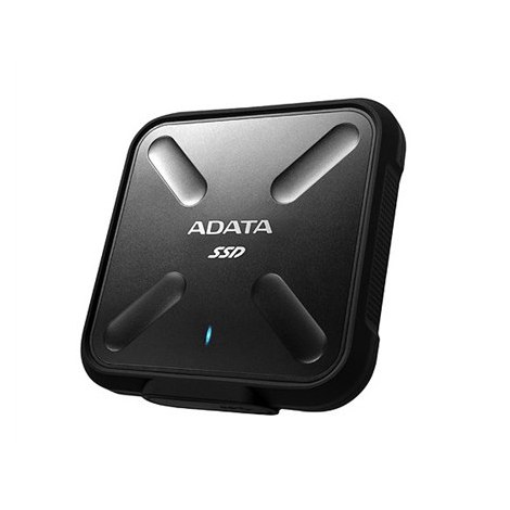 ADATA | Zewnętrzny dysk SSD | SD700 | 1000 GB | USB 3.1 | Czarny | Wysokiej jakości pamięć flash NAND 3D. Odporność na kurz i wo